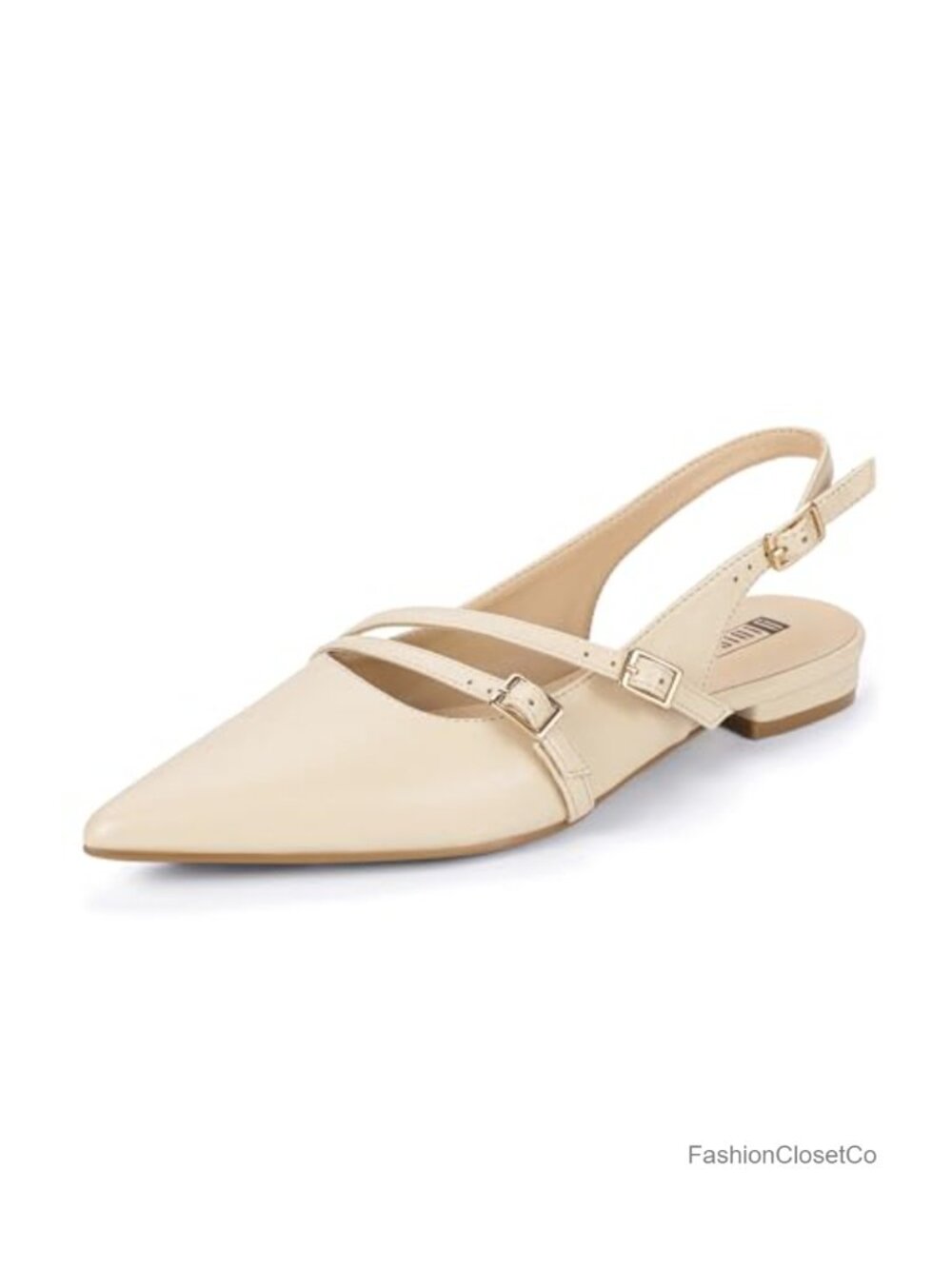 Pointed Toe Slingback Ballet Flats Women's Dressy Comfortable Strappy Shoes